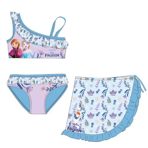 Disney Regatul de gheață Frolic costum de bikini și sarong pentru copii 3-8 ani