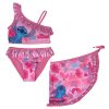 Disney Lilo și Stitch Tropic Pink set bikini și sarong pentru copii 4-10 ani