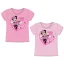 Disney Minnie Heart tricou scurt pentru copii, topuri 3-8 ani