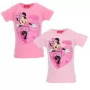 Disney Minnie Heart tricou scurt pentru copii, topuri 3-8 ani