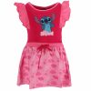 Disney Lilo și Stitch Pink rochie de vară pentru copii 3-8 ani