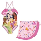 Prințesele Disney Regal set de costum de baie și sarong pentru copii 3-8 ani
