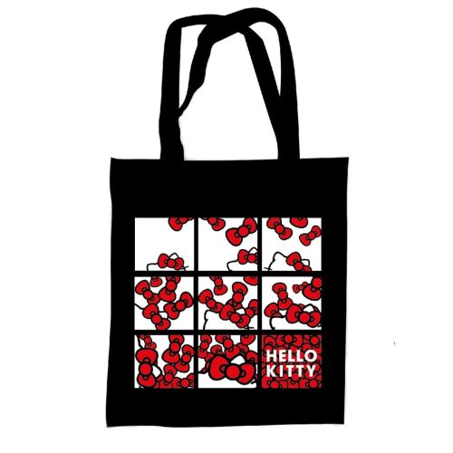 Hello Kitty Bows geantă din pânză, geantă de cumpărături 44 cm