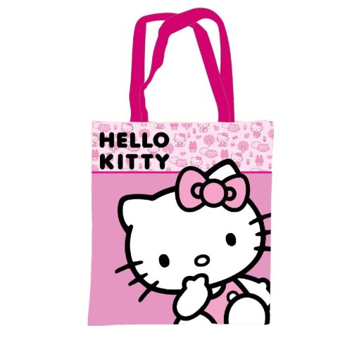 Hello Kitty Pink Geantă din pânză, geantă de cumpărături 44 cm