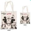 Disney Minnie  Mickey Kiss Geantă de pânză pentru cumpărături 44 cm