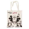 Disney Minnie  Mickey Kiss Geantă de pânză pentru cumpărături 44 cm