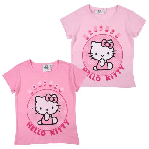 Hello Kitty Pink tricou cu mânecă scurtă pentru copii, top 3-8 ani