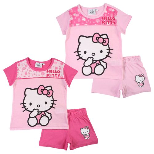 Hello Kitty Cutie pijama scurtă pentru copii 3-8 ani