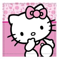   Hello Kitty Cutie prosop de mână, prosop pentru față, prosop 30x30cm