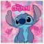 Disney Lilo și Stitch Pink Paradise prosop de mână, prosop de față, 30x30cm