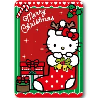   Hello Kitty Holiday Cheer Pătură de Crăciun din polar 100x140cm