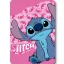 Disney Lilo și Stitch Pink Wave pătură polară 100x140cm