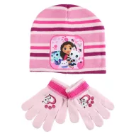   Gabby's Dollhouse Cuddle Paws set căciulă + mănuși pentru copii