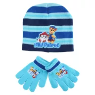   Patrula Cățelușilor Team Winter set șapcă + mănuși pentru copii