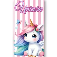   Unicorn Candy Pastel prosop de baie, prosop de plajă 70x140cm (Fast Dry)