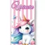 Unicorn Candy Pastel prosop de baie, prosop de plajă 70x140cm (Fast Dry)
