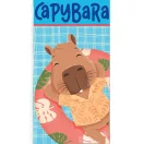 Kapibara Float Fun prosop de baie, prosop de plajă 70x140cm (Uscare Rapidă)