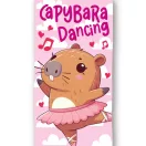 Kapibara Dancing prosop de baie, prosop de plajă 70x140cm (Uscare rapidă)