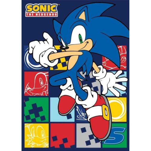 Sonic Ariciul Blue Blur pătură polară 100x140cm