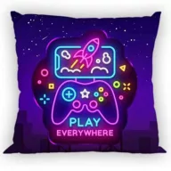 Gamer Față de pernă neon 40x40 cm