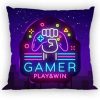 Gamer Neon față de pernă 40x40 cm