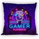 Gamer Față de pernă neon 40x40 cm
