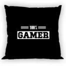 Gamer Husă neagră pentru pernă 40x40 cm