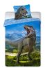 Dinozaur T-Rex Lenjerie de pat 140×200cm, 70×90 cm
