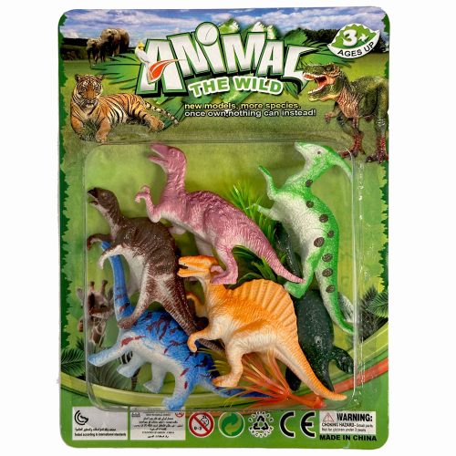 Dinozaur figurină din plastic set de 6 în cutie