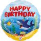 La mulți ani Ocean Balon mini folie La mulți ani 19 cm (WP)