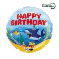 La mulți ani Ocean Happy Birthday balon din folie 46 cm