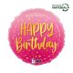 La mulți ani Pink Balon folie Happy Birthday 46 cm