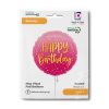 La mulți ani Pink Balon folie Happy Birthday 46 cm