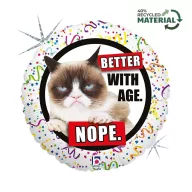 Animale Better with Age Balon folie Grumpy Cat 46 cm