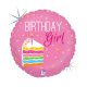 La mulți ani Cake Girl Holo Balon folie „La Mulți Ani” 46 cm