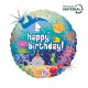 La mulți ani Ocean Holo Balon din folie Happy Birthday 46 cm