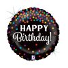 La mulți ani Glitter Confetti Balon din folie Happy Birthday 46 cm