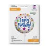 La mulți ani Bright Happy Birthday balon din folie 46 cm