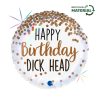 La mulți ani Dick Head Balon folie Happy Birthday 46 cm
