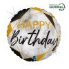 La mulți ani Glitter Marble Balon din folie Happy Birthday 46 cm