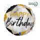 La mulți ani Glitter Marble Balon din folie Happy Birthday 46 cm
