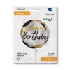 La mulți ani Glitter Marble Balon din folie Happy Birthday 46 cm