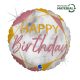 La mulți ani Glitter Marble Rose Balon din folie Happy Birthday 46 cm