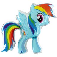 Micul meu ponei Rainbow Dash balon folie 84 cm