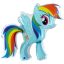 Micul meu ponei Rainbow Dash balon folie 84 cm