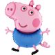 Purcelușa Peppa George balon folie 76 cm