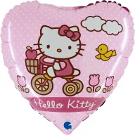 Hello Kitty Bike balon din folie 46 cm