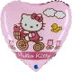 Hello Kitty Bike balon din folie 46 cm