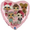 LOL Surprise Pink balon din folie 46 cm