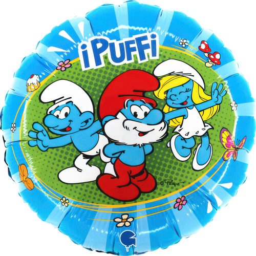 Strumfii Fun balon din folie 46 cm